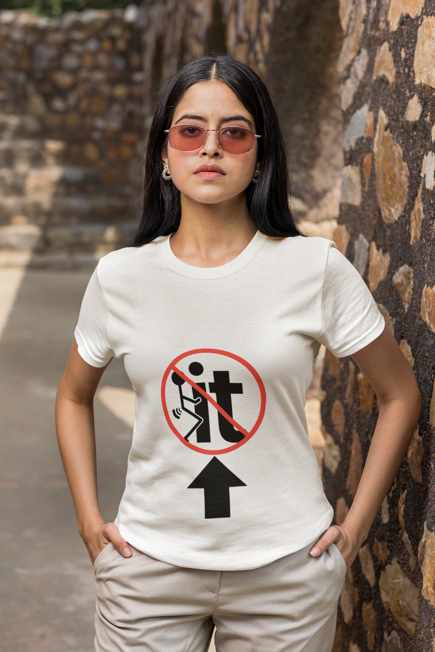 Funny Women's Softstyle Tee - No Phone Zone Design for Tech-Free Living
